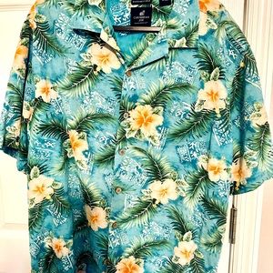 Caribbean Joe Button Down SS Shirt XL